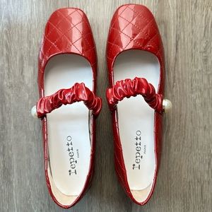 Red Mary Jane Shoes 37
